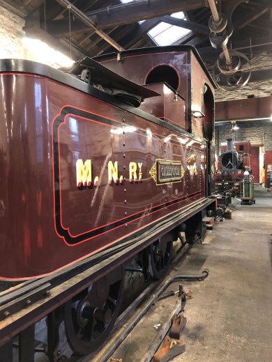 Image of Caledonia by the Charity when we visited her in February 2018 in the Douglas engine sheds